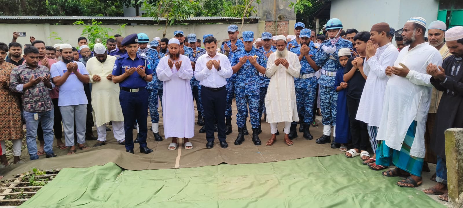 বিমান দুর্ঘটনার শিকার রাইসা মণিকে বিমান বাহিনীর শ্রদ্ধা
